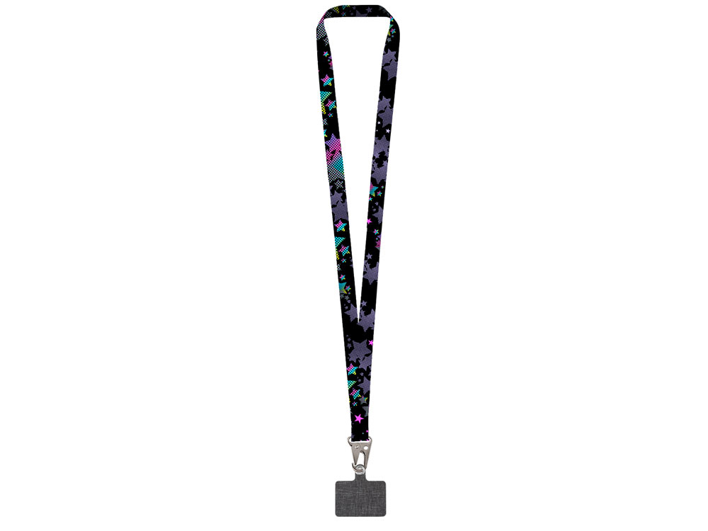 Ланъярд 2,5 см под сублимацию с большим карабином и большим держателем для телефона из ПЭ