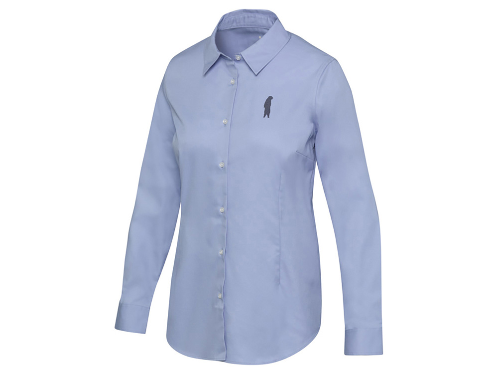 Citrine женская рубашка из твила - Голубой