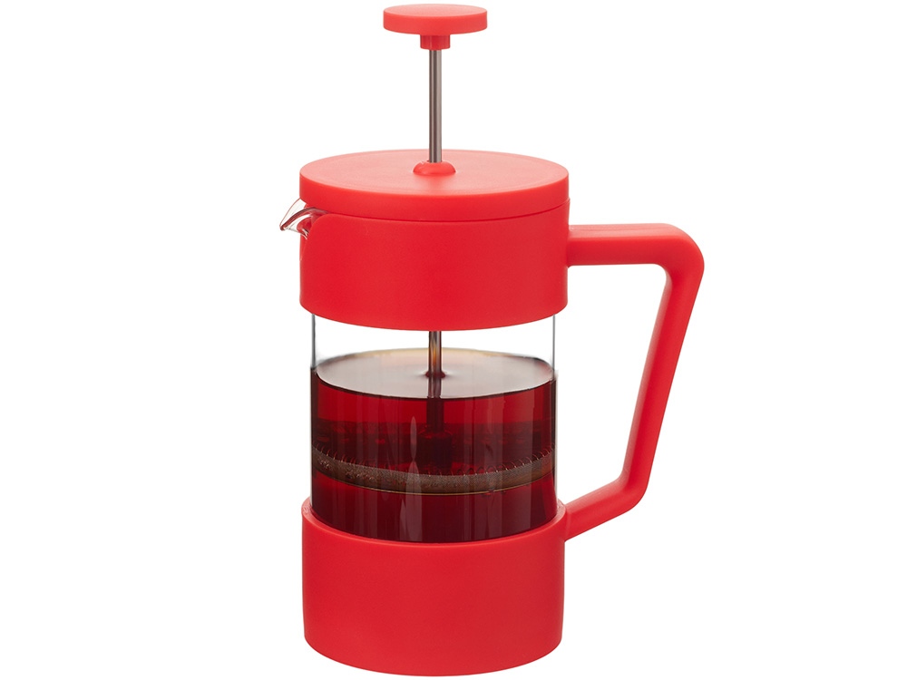 Пластиковый френч-пресс Intense, 600мл, красный
