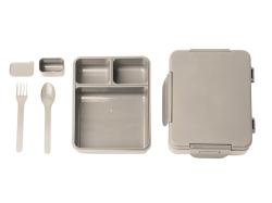 Ланч-бокс COMIX/КОМИКС с тремя отделениями, бежевый