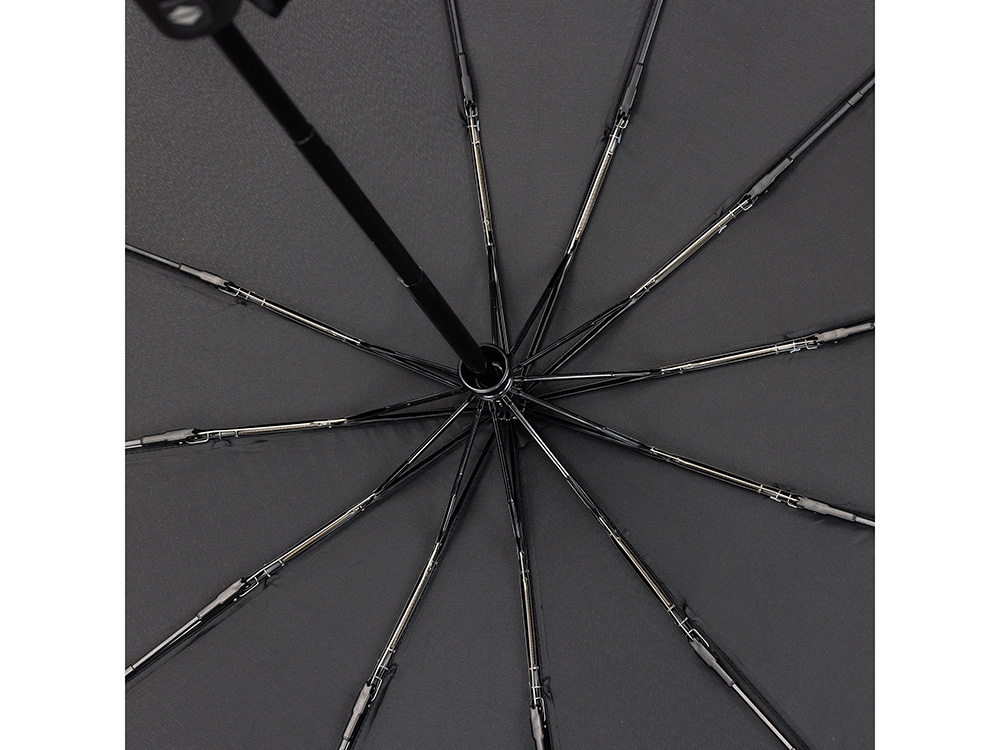 Зонт складной мужской TORBER, автомат, 3 сложения, черный, каркас сталь/файбергласс, эпонж, пластиковая ручка, диаметр 103 см Зонт складной мужской TORBER, автомат, 3 сложения, черный, каркас сталь/файбергласс, эпонж, пластиковая ручка, диаметр 103 см