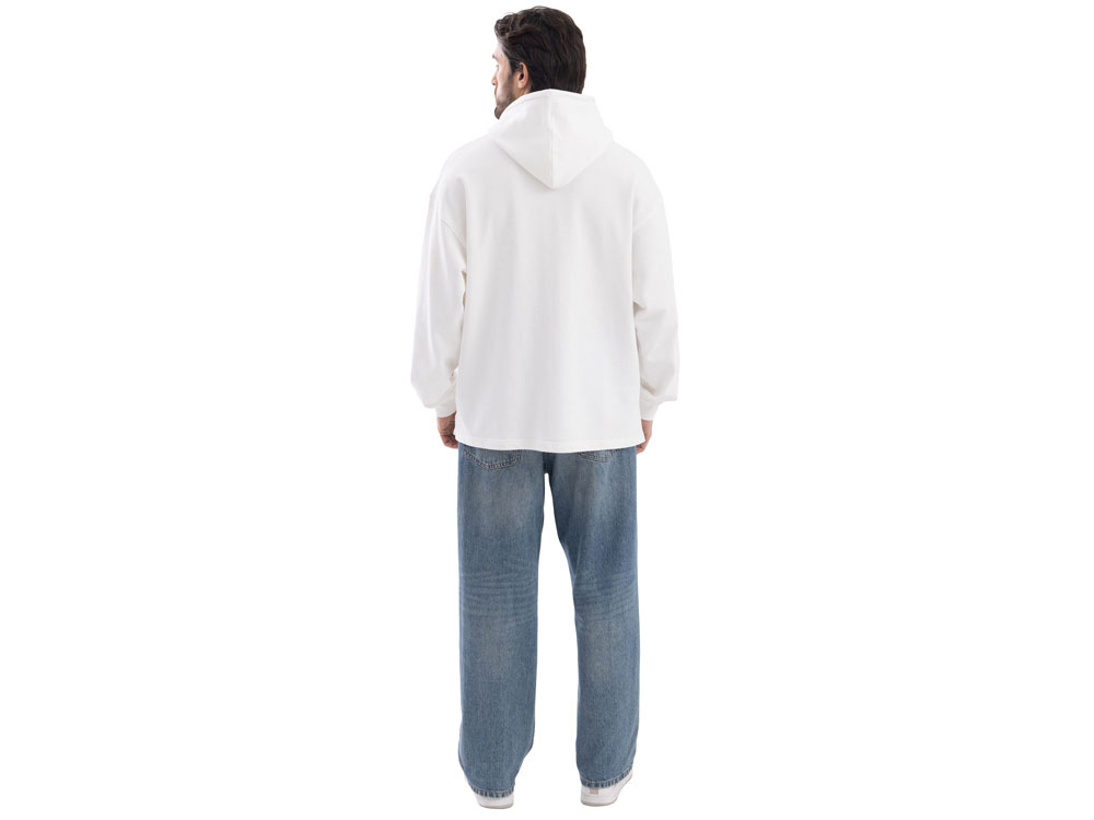 Худи оверсайз Alpha.01 унисекс, молочный