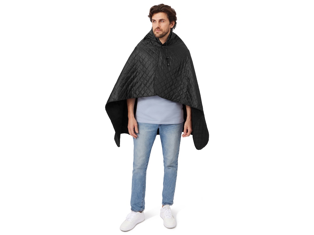 Пончо Cappy с капюшоном на липучке в мешке, черный Пончо Cappy с капюшоном на липучке в мешке, черный