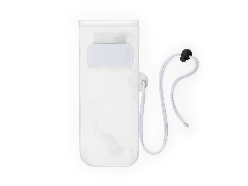 Водонепроницаемый чехол EIDER из ПВХ, прозрачный/белый Водонепроницаемый чехол EIDER из ПВХ, прозрачный/белый