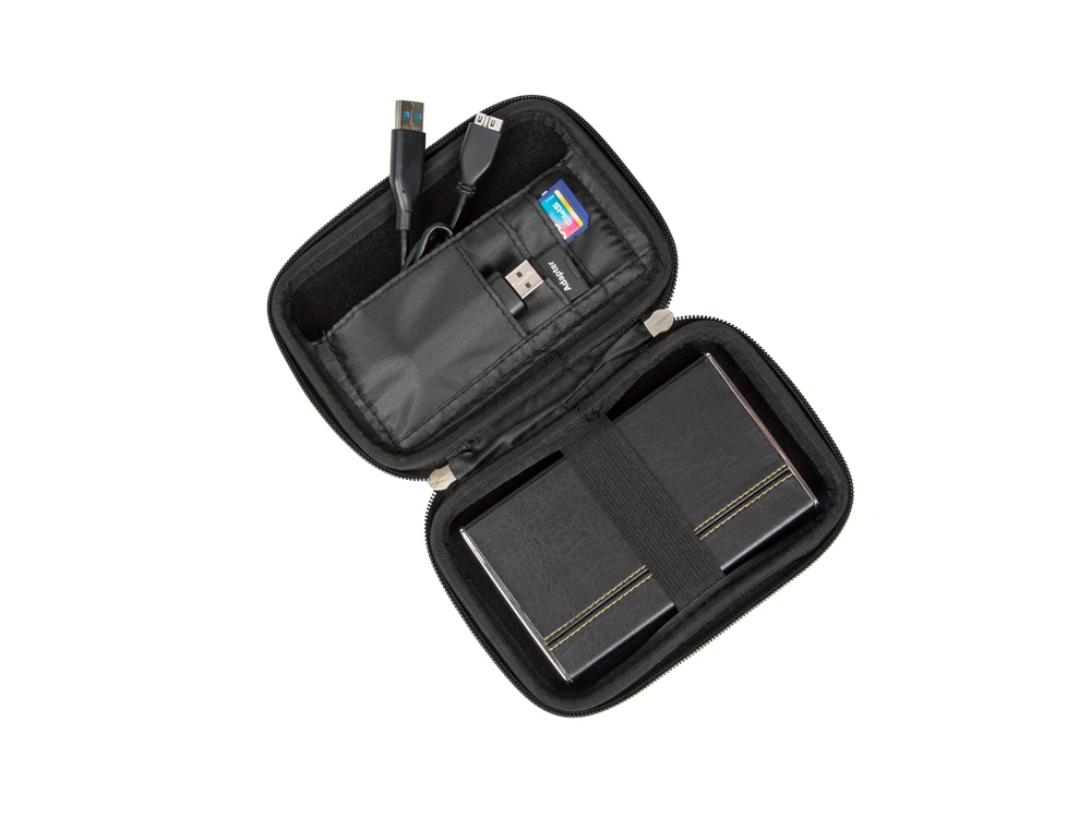 Чехол для жесткого диска из кожзама 9102, черный Чехол для жесткого диска из кожзама 9102, черный