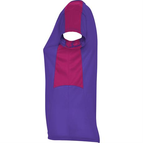 Спортивная футболка SUZUKA женская, ЛИЛОВЫЙ/ТЕМНО-РОЗОВЫЙ S