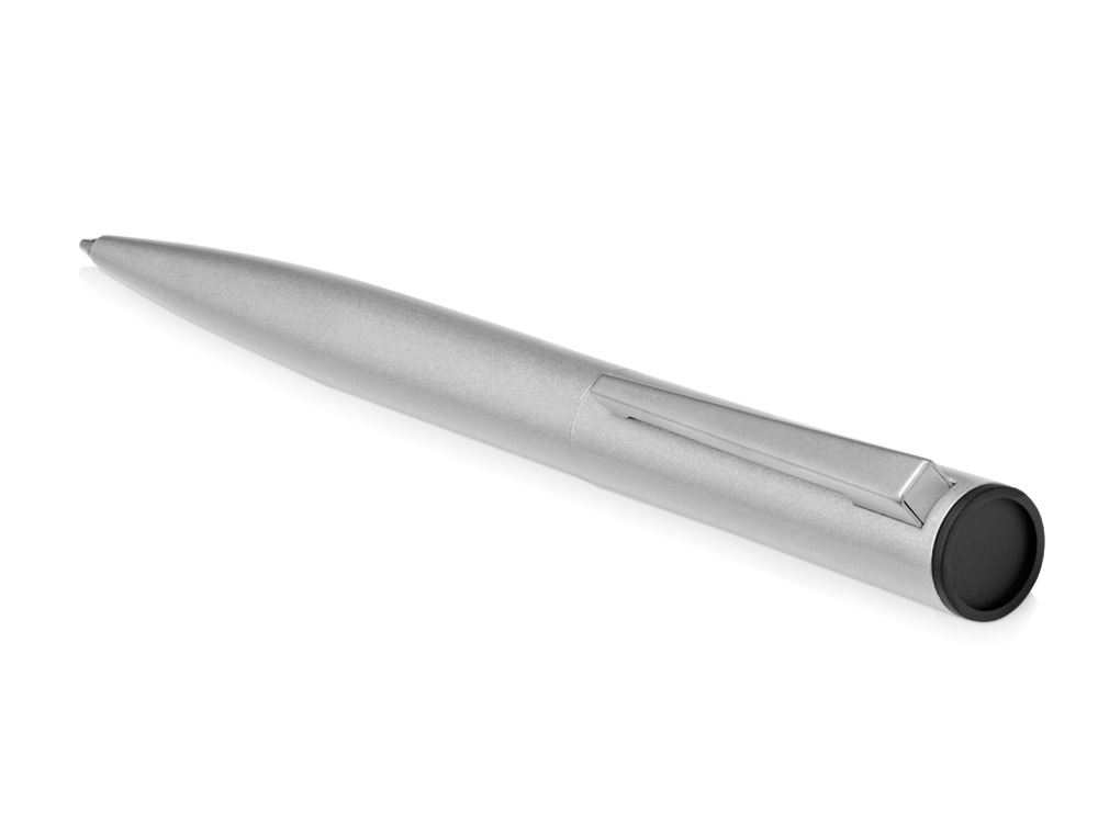 Ручка металлическая шариковая Icicle под полимерную наклейку, серебристый