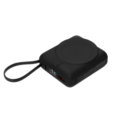 Внешний аккумулятор с подсветкой Ritter PD 10000mAh с функцией беспроводной зарядки 15W, черный