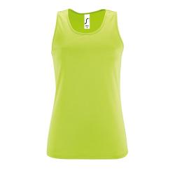 Майка женская Sporty TT Women, зеленое яблоко Майка женская Sporty TT Women, зеленое яблоко