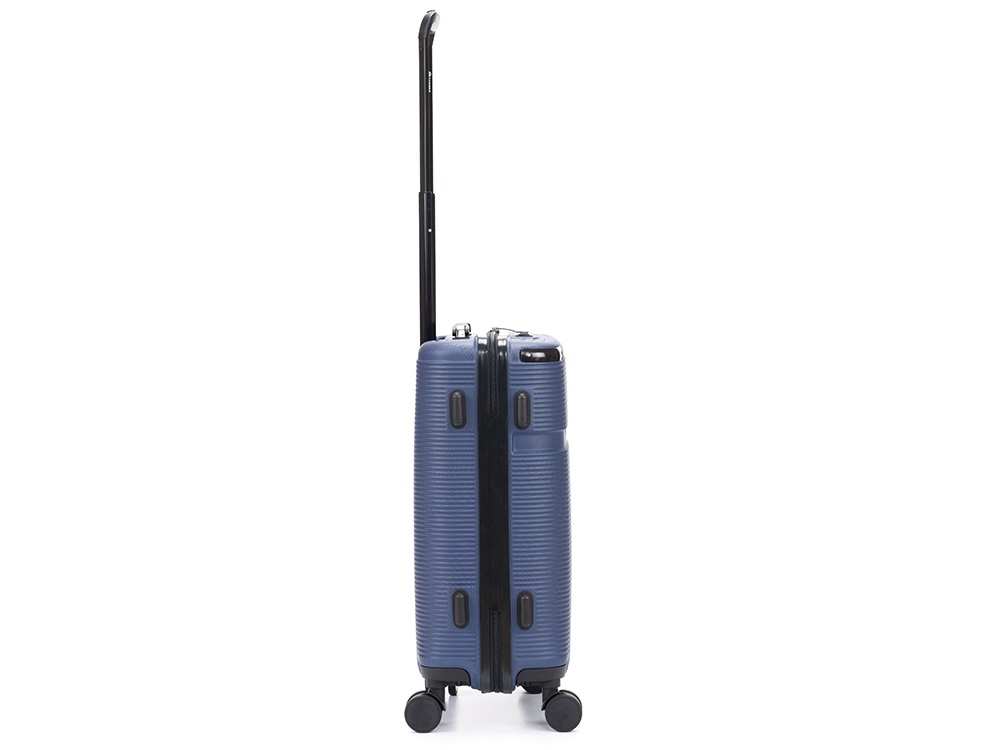 Чемодан TORBER Onego, синий, ABS-пластик, 59,5 х 39,5 х 24 см, 46 л