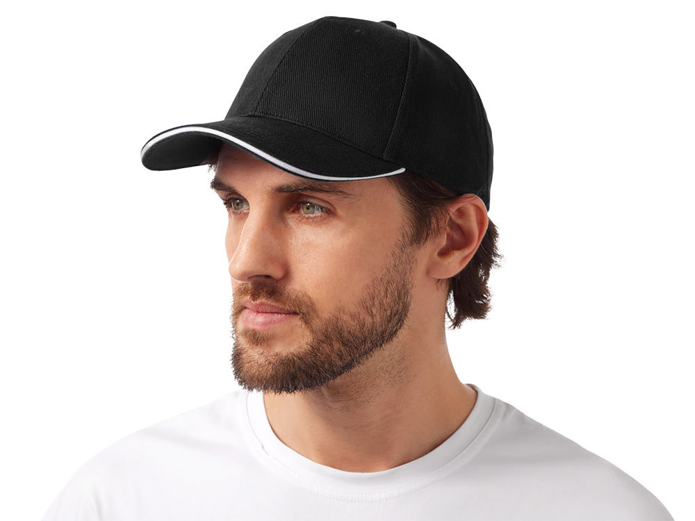 Бейсболка Cancun, черный/белый