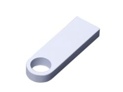 USB 2.0-флешка на 512 Мбайт с мини чипом и круглым отверстием, белый USB 2.0-флешка на 512 Мбайт с мини чипом и круглым отверстием, белый