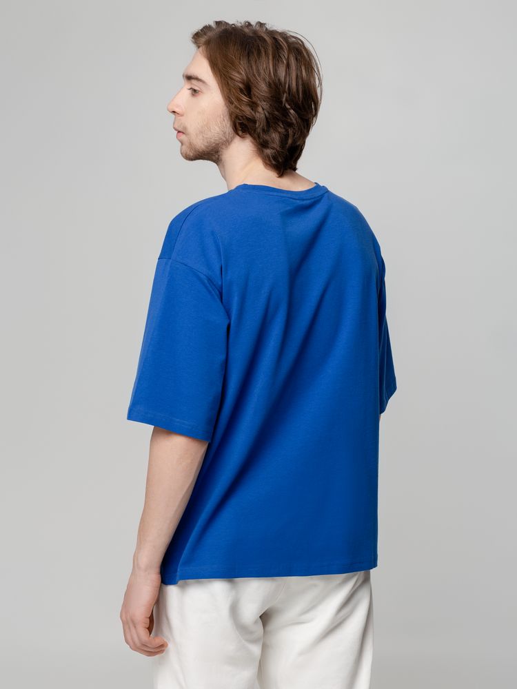 Футболка унисекс оверсайз Street Vibes, ярко-синяя Футболка унисекс оверсайз Street Vibes, ярко-синяя