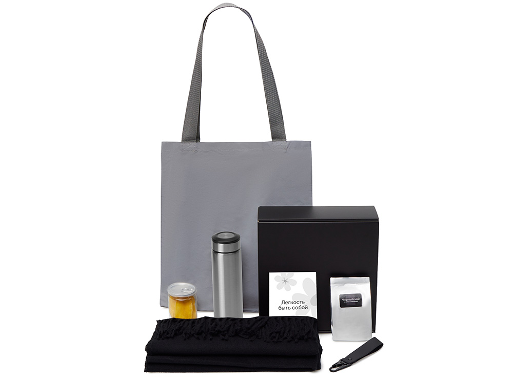 Подарочный набор Re:f. Walk с палантином, шопером и термосом