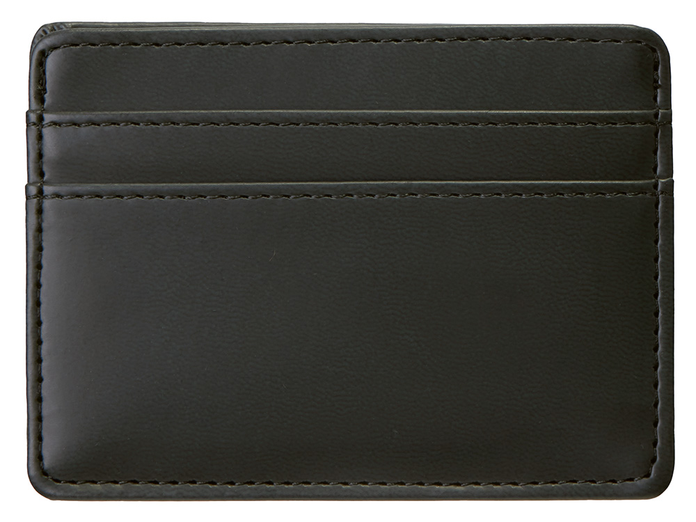 Картхолдер для двух карт и наличных денег с зажимом Crave, черный