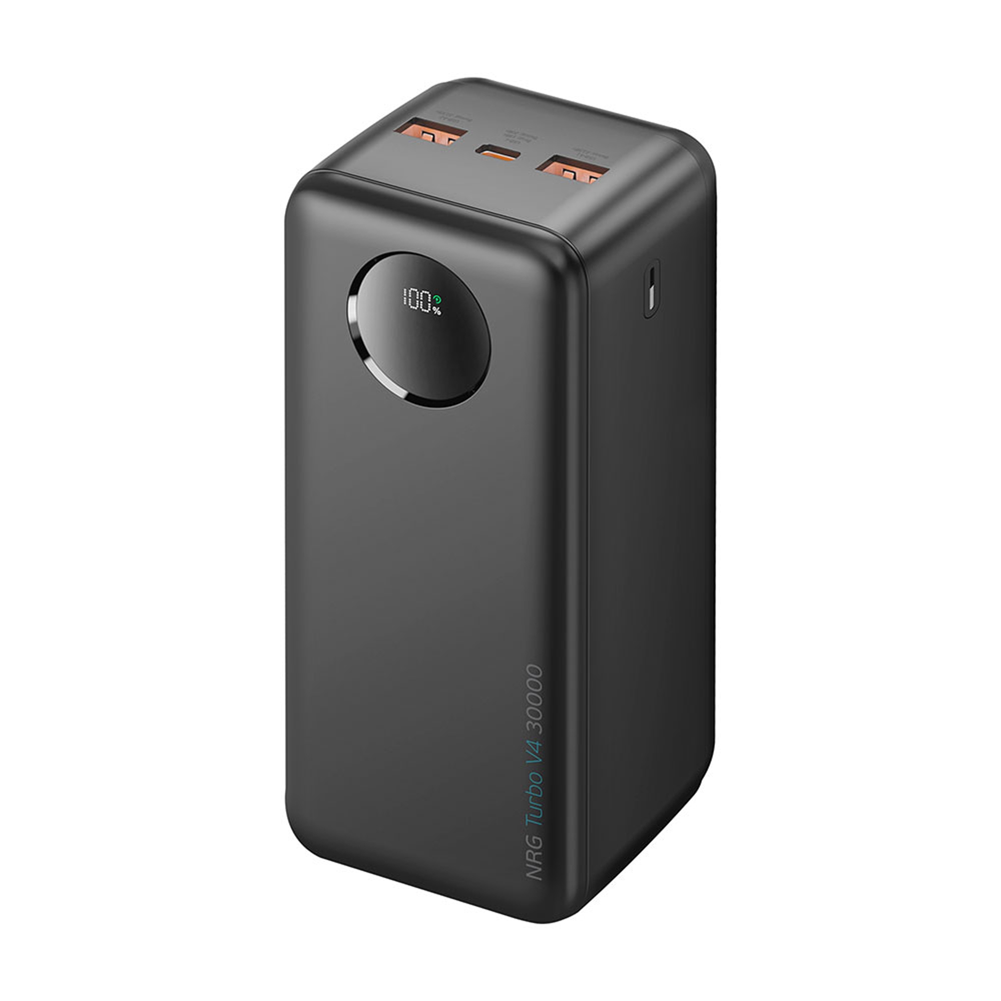 Внешний АКБ NRG Turbo V4 30000 мА-ч, дисплей, черный, Deppa