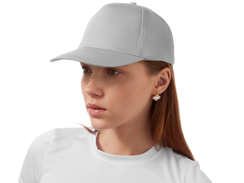 Бейсболка Мемфис 230 5-панельная, серая