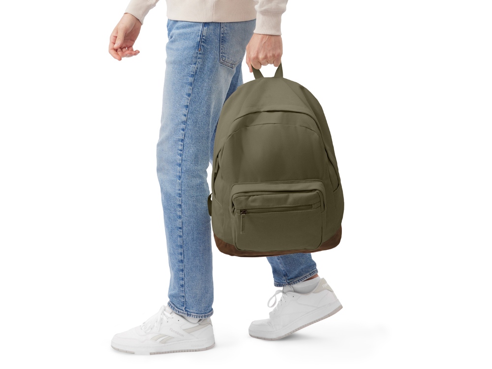 Рюкзак Shammy с эко-замшей для ноутбука 15, бежевый