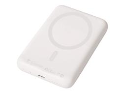 Магнитный внешний беспроводной аккумулятор Polarix, QC/PD, 10000 мАч, слоновая кость