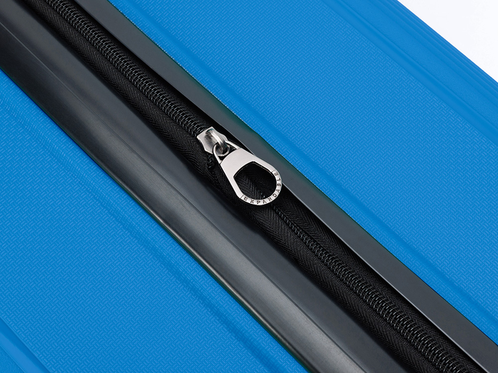 Чемодан TORBER В Отпуск, ярко-синий, полипропилен, 65,5 х 43,5 х 26 см, 62 л