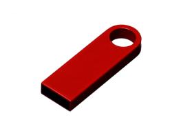 USB 2.0-флешка на 64 Гб с мини чипом и круглым отверстием, красный USB 2.0-флешка на 64 Гб с мини чипом и круглым отверстием, красный