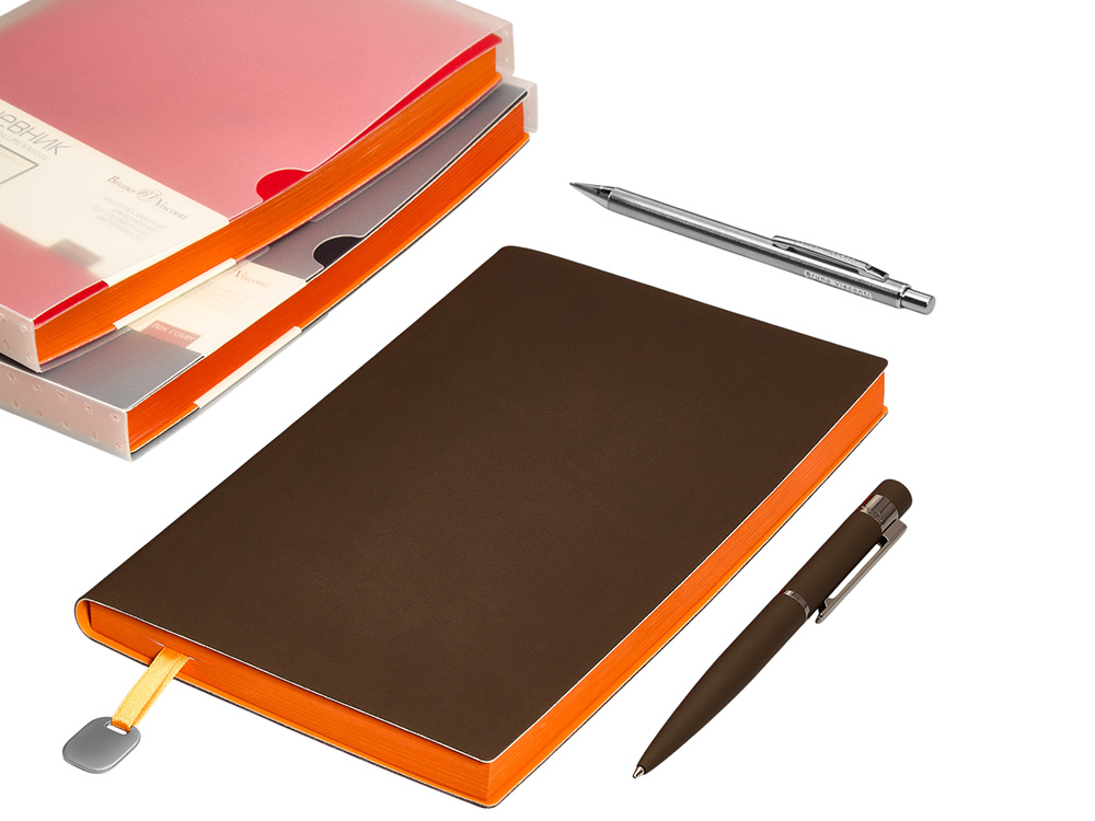 Ежедневник А5 недатированный Mercury, коричневый