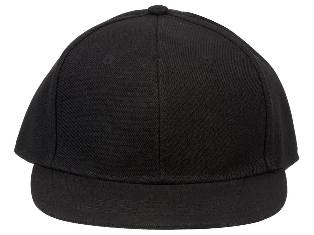 Бейсболка с прямым козырьком, черный