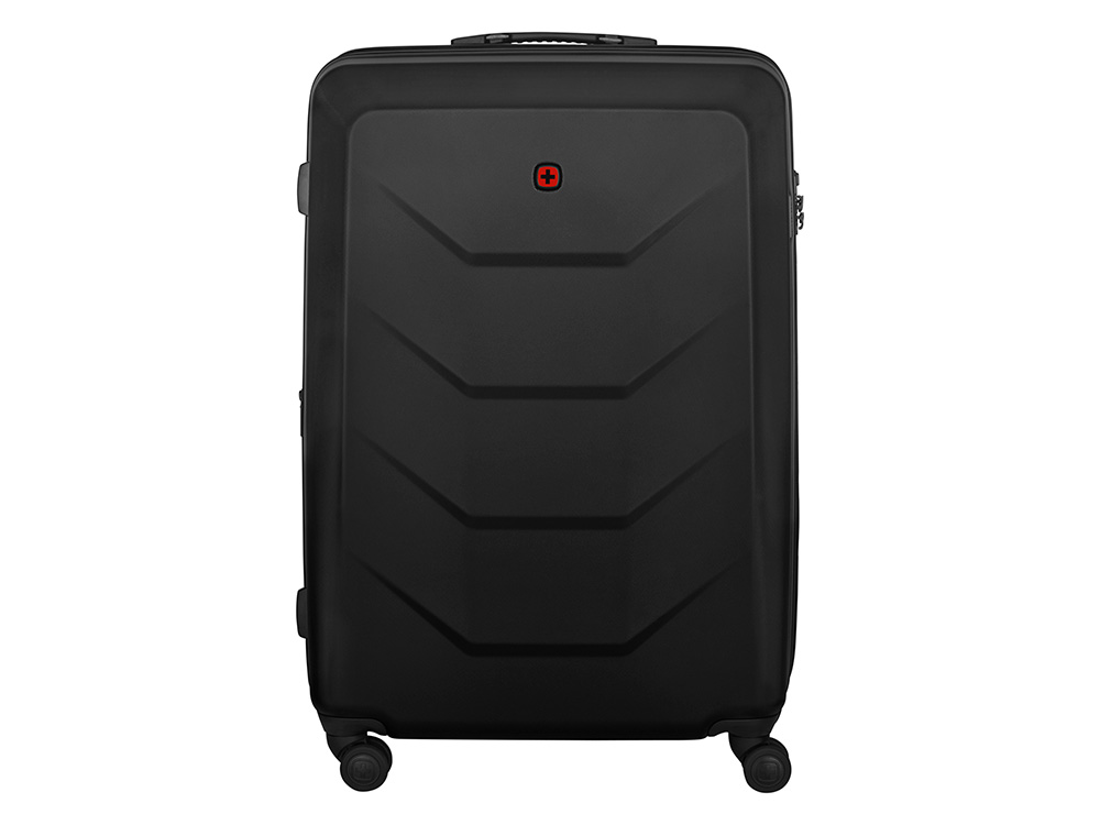 Чемодан WENGER Prymo, чёрный, большой, 52х76х30 см, 93 л, ABS+PC