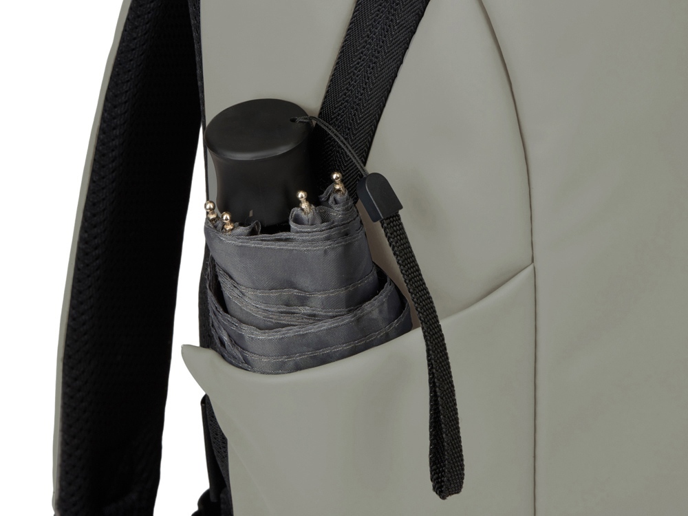 Рюкзак Sofit для ноутбука из экокожи, оливковый