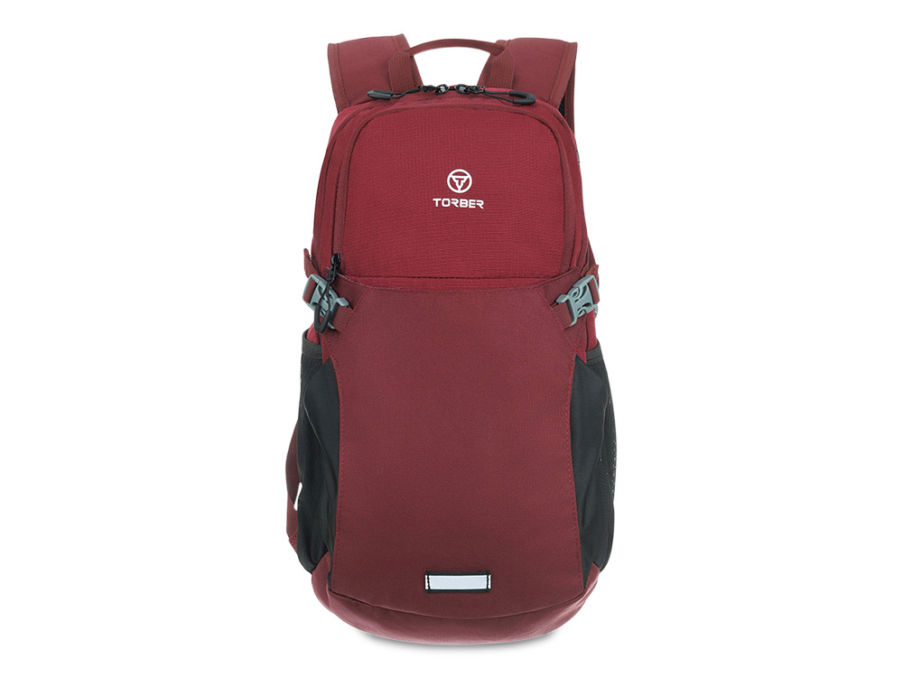 Туристический рюкзак TORBER КЕМПИНГ, бордовый, полиэстер, 26 х 48 х 12 см Туристический рюкзак TORBER КЕМПИНГ, бордовый, полиэстер, 26 х 48 х 12 см