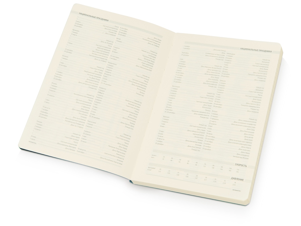 Ежедневник А5 недатированный Megapolis Flex, морская волна (Р)