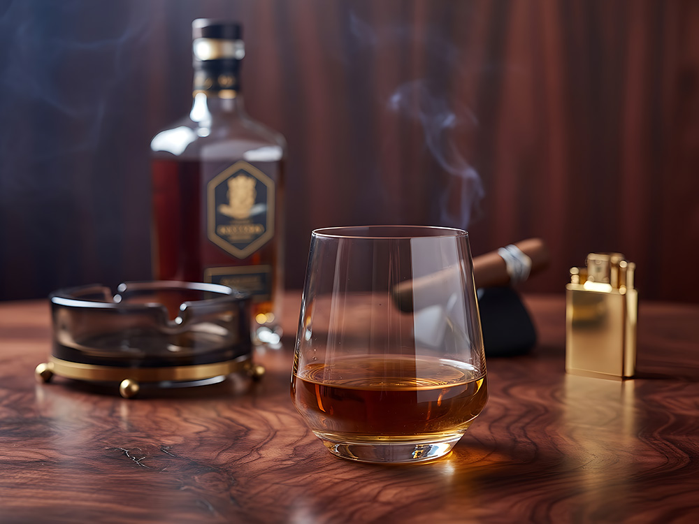 Стеклянный бокал для виски Cliff