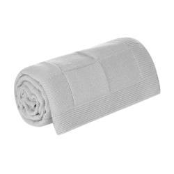 Плед Cella Soft вязаный, 160*90 см, серый Плед Cella Soft вязаный, 160*90 см, серый