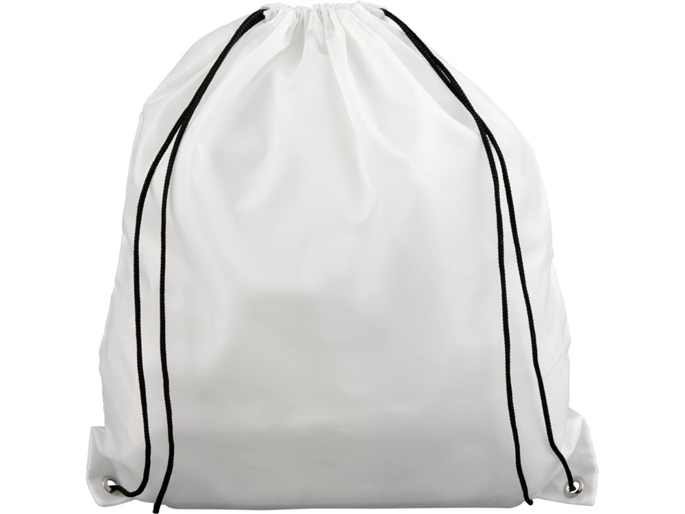 Рюкзак со шнурком Oriole из переработанного ПЭТ, белый