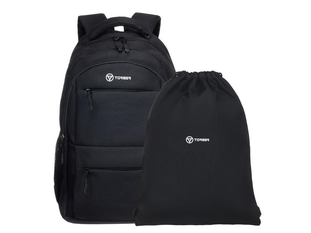 Рюкзак TORBER CLASS X, черный, полиэстер 900D, 45 x 30 x 18 см + Мешок для сменной обуви в подарок! Рюкзак TORBER CLASS X, черный, полиэстер 900D, 45 x 30 x 18 см + Мешок для сменной обуви в подарок!