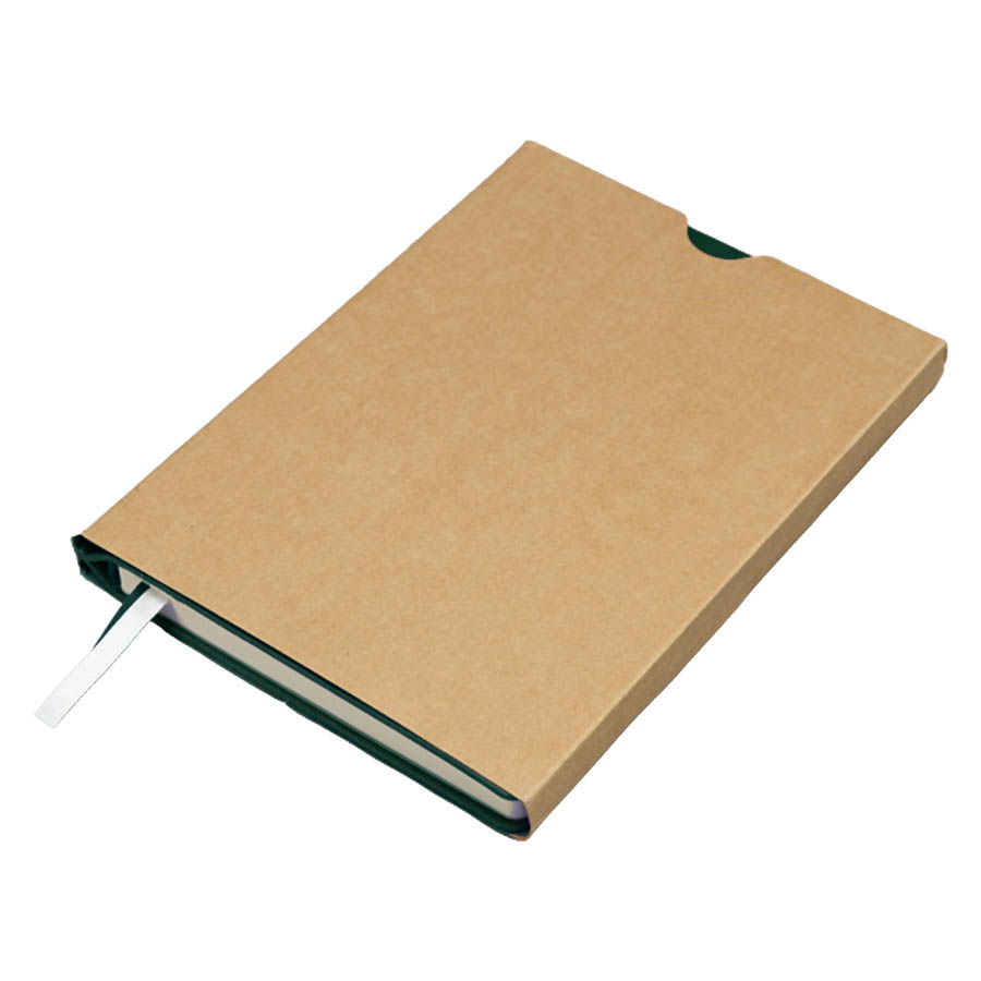 Ежедневник недатированный MAVE, зеленый, формат А5, блок в линейку