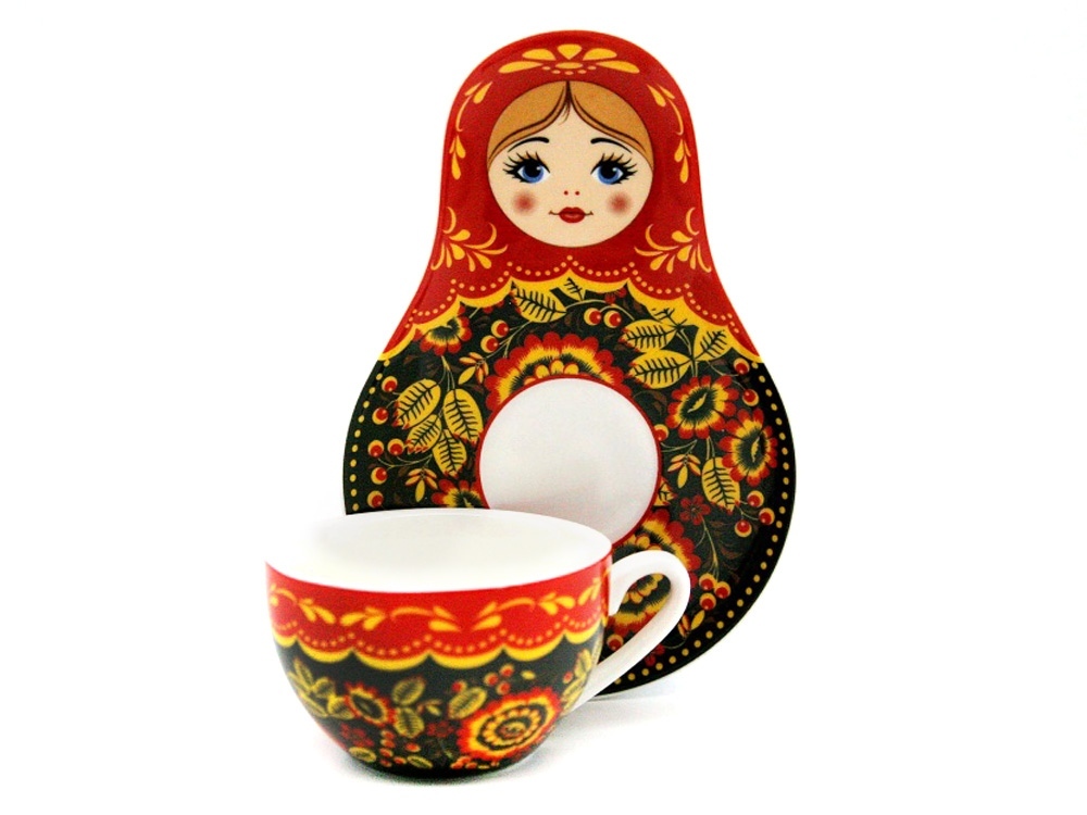 Подарочный набор: чайная пара, чай Глинтвейн Подарочный набор: чайная пара, чай Глинтвейн