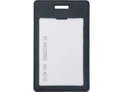 Вертикальный чехол для пропуска из экокожи Alicante, темно-синий