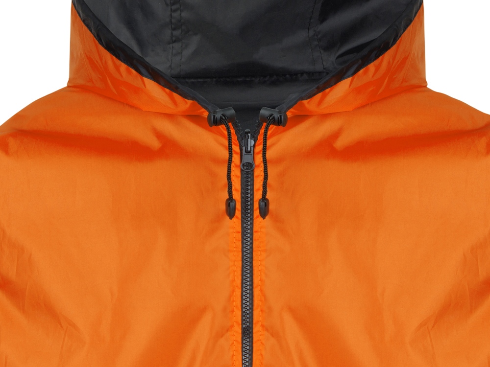 Дождевик Bi-color унисекс, оранжевый/черный