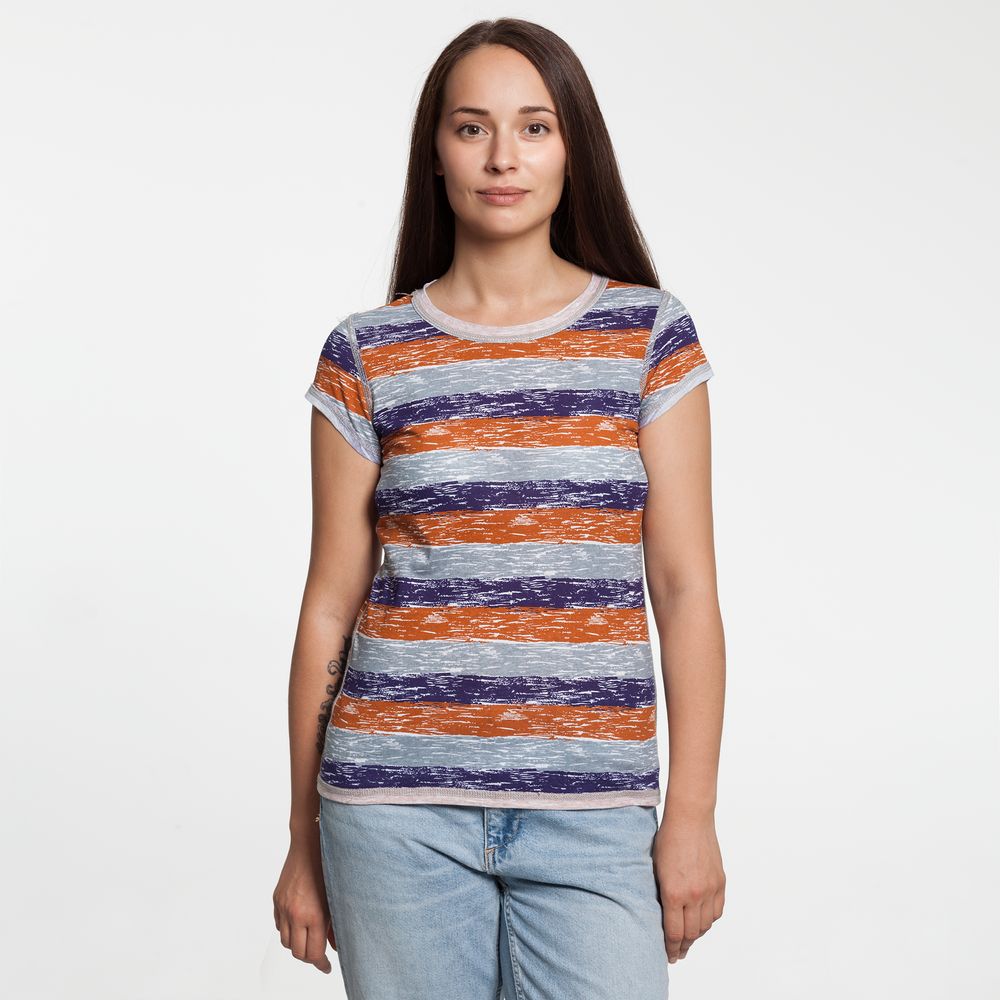 Футболка женская Rayet Lady двусторонняя, оранжевая с фиолетовым Футболка женская Rayet Lady двусторонняя, оранжевая с фиолетовым