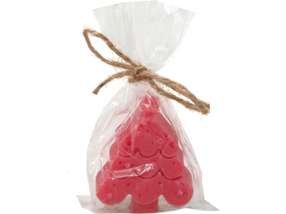 Свеча Елочка, красный