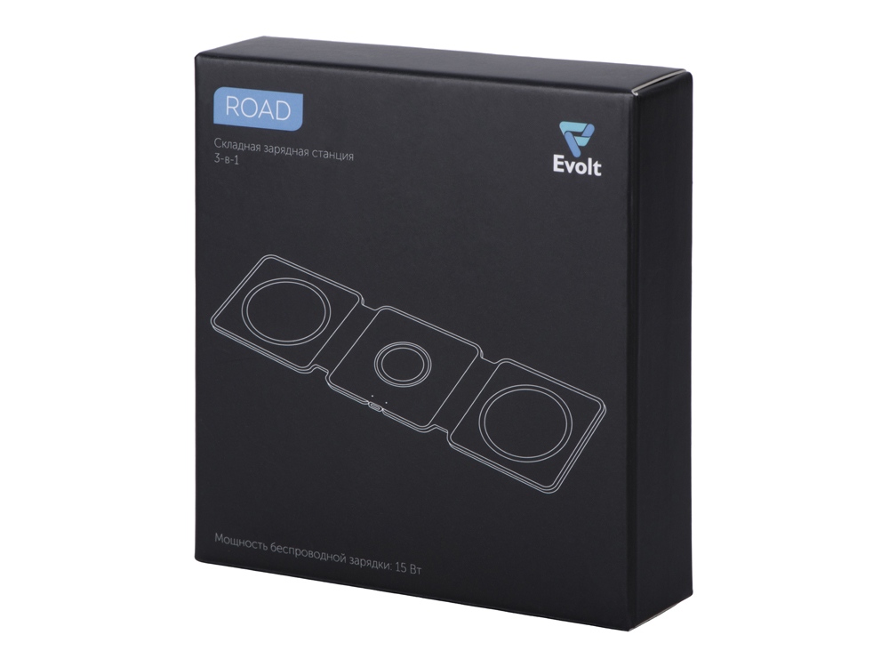 Беспроводное зарядное устройство 3-в-1 Road, 15 Вт, белый
