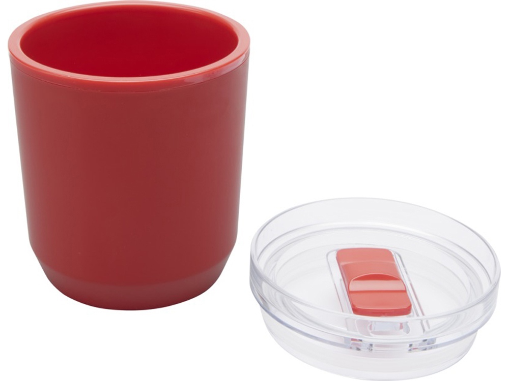 Hudson кружка из переработанного пластика с двойными стенками объемом 180 мл, красный