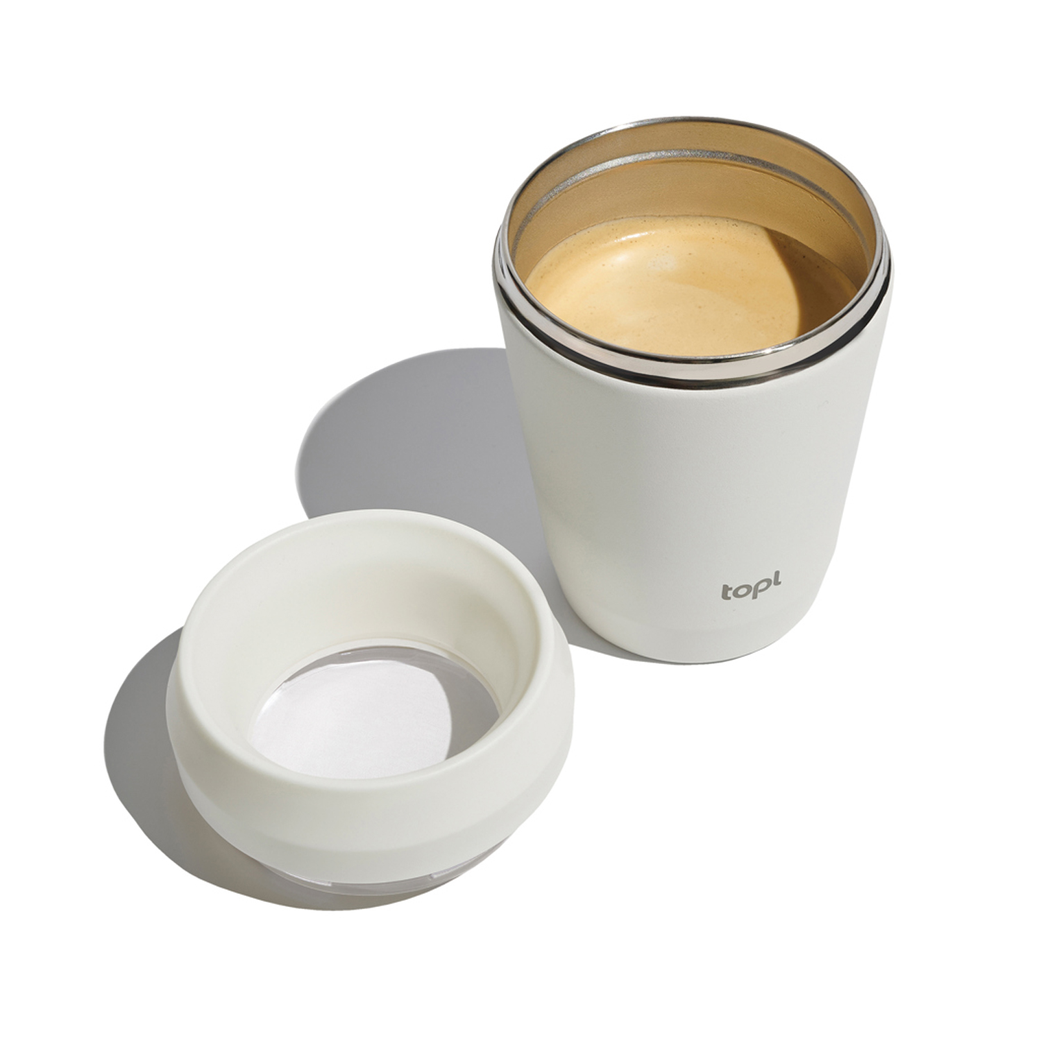 Термостакан Topl из переработанной стали с крышкой 360°, 235 мл