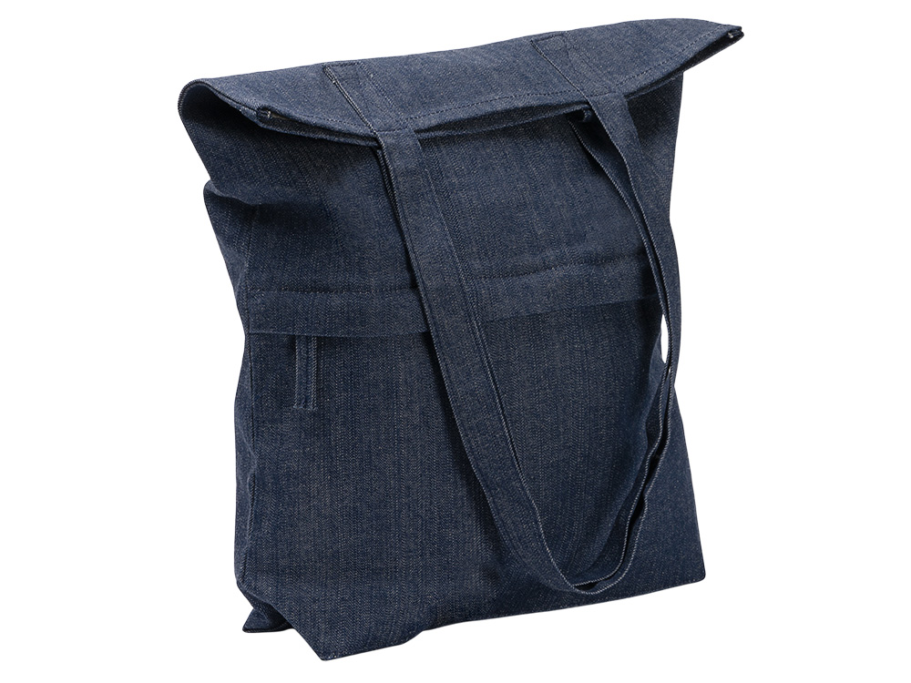 Сумка из переработанной джинсовой ткани Крик (Kirk), синий
