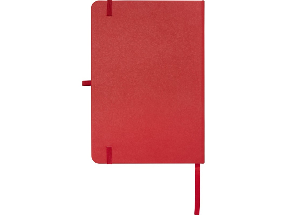 Teak блокнот А5 из переработан. материала в твердой обложке с линован. страницами - Красный
