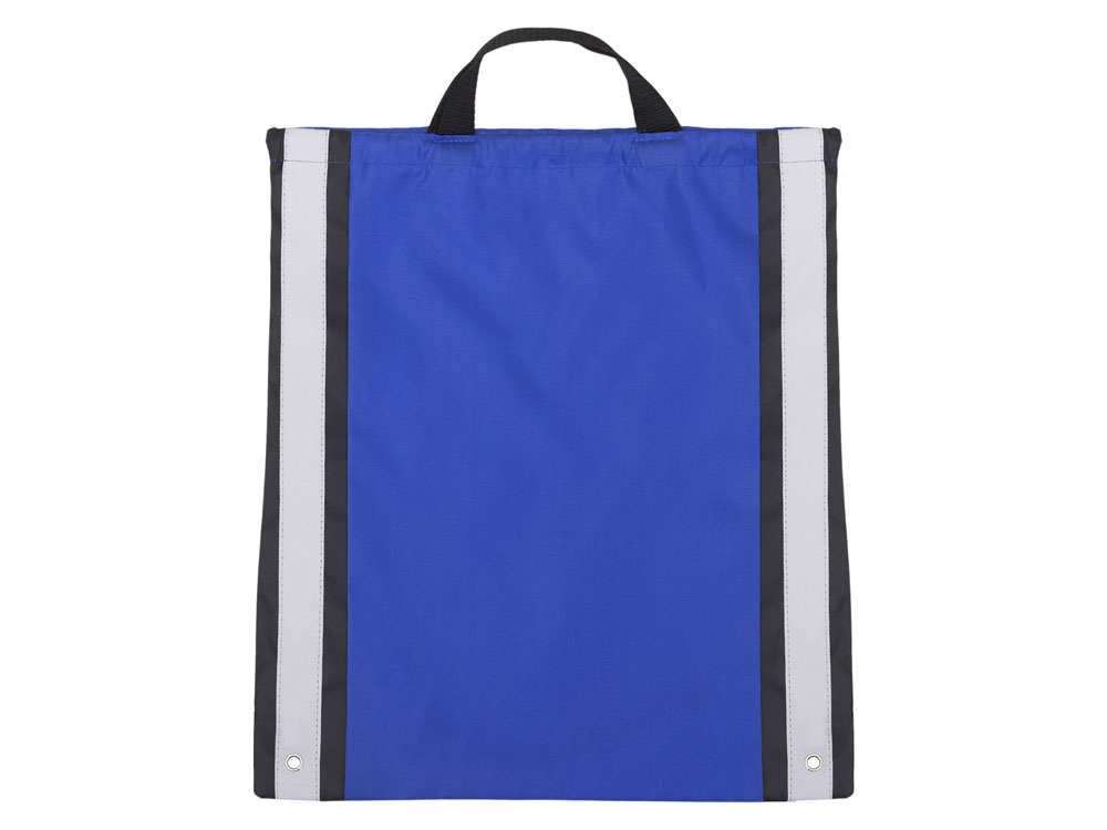 Рюкзак-мешок Savy со светоотражающими полосами по бокам, синий