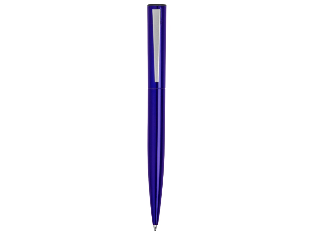 Ручка металлическая шариковая Icicle под полимерную наклейку, темно-синий