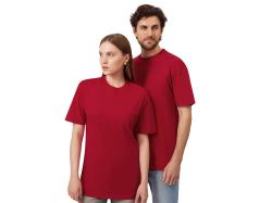 Футболка из френч терри Warsaw унисекс 220гр, красный Футболка из френч терри Warsaw унисекс 220гр, красный