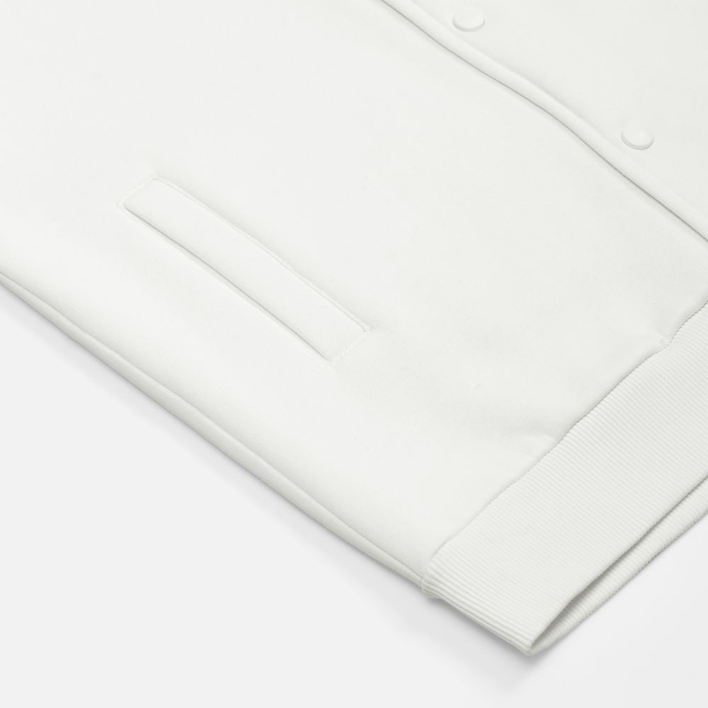 Бомбер унисекс AtmosWear, молочно-белый Бомбер унисекс AtmosWear, молочно-белый